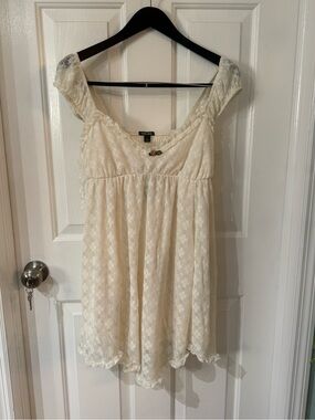 wild fable Cream Lace Mini Dress